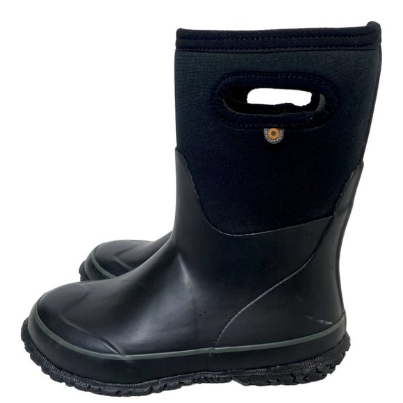 Bogs Black Kids Rain & Snow Boots - Picture 1 of 11